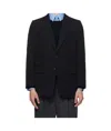 Auralee Long-sleeved Suit Jacket In Black