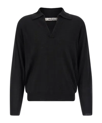 Auralee Long-sleeved Sweater In Multi