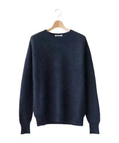 Auralee Long-sleeved Sweater In Black