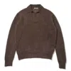 Auralee Long-sleeved Sweater In Brown