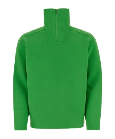 Auralee Long-sleeved Sweater In Green