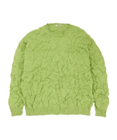 Auralee Long-sleeved Sweater In Green