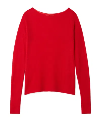Auralee Long-sleeve Knit Top In Red