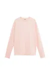 Auralee Long-sleeve Raw-edge T-shirt In Multi
