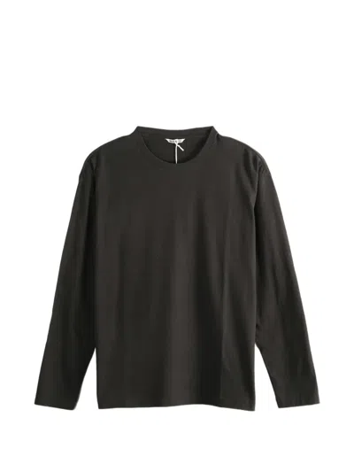 Auralee Long-sleeve T-shirt In Black