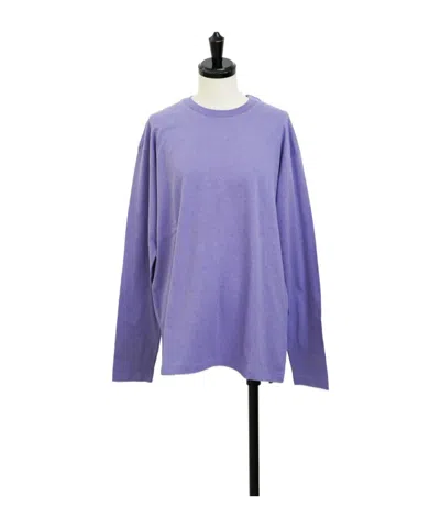 Auralee Cotton-jersey T-shirt In Purple
