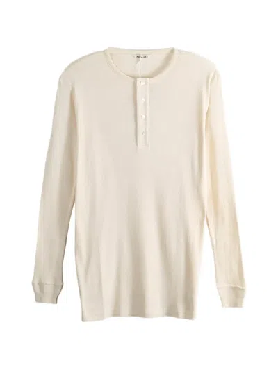 Auralee Long-sleeve T-shirt In Neutral