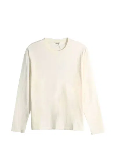 Auralee Long-sleeve T-shirt In Neutral
