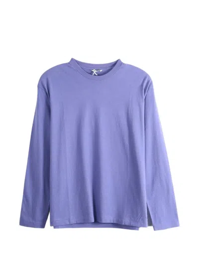 Auralee Long-sleeve T-shirt In Purple