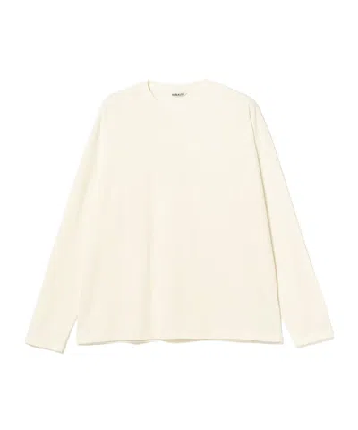 Auralee Long-sleeve T-shirt In Neutral