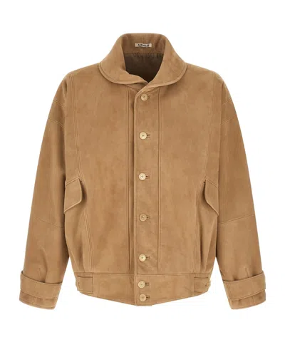 Auralee Long-sleeved Casual Jacket In Multi