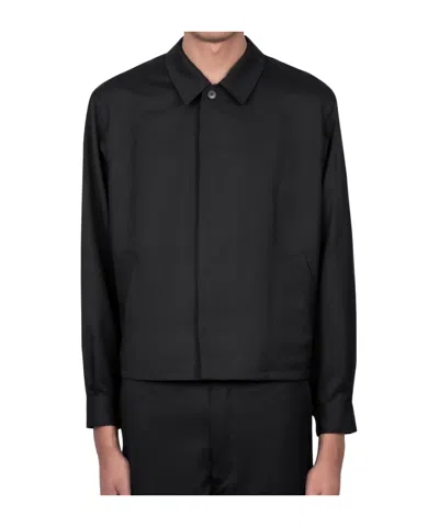 Auralee Long-sleeved Jacket In Black