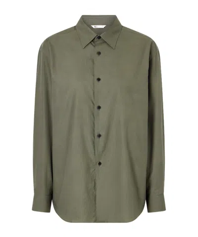 Auralee Cotton-twill Shirt In Green