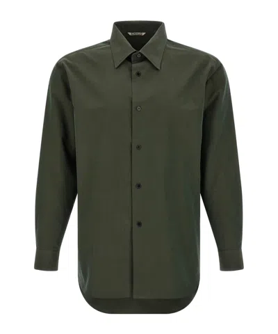 Auralee Long-sleeved Shirt In Green