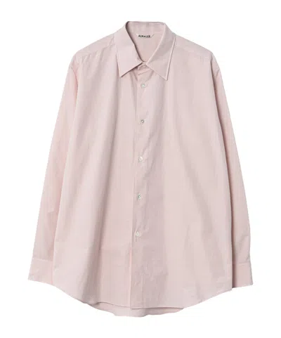 Auralee Long-sleeved Shirt In Pink