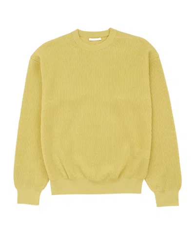 Auralee Long-sleeved Sweater In Yellow