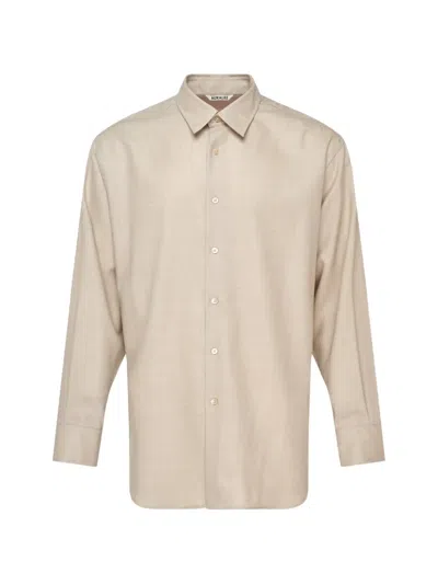 Auralee Long-sleeves Shirt In Neutral
