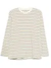 Auralee L/s Tee In White