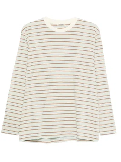 Auralee L/s Tee In White