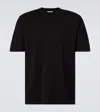 Auralee Luster Plaiting Cotton T-shirt In Black