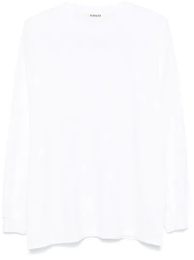 Auralee Luster Plaiting T-shirt In White