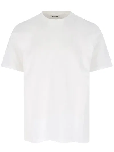 Auralee Luster Planting Tee In White
