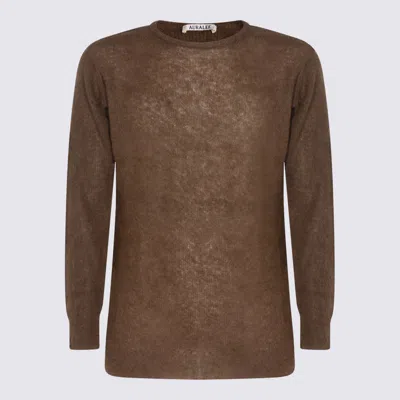 AURALEE AURALEE DARK BROWN KNITWEAR