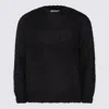 Auralee Cozy Long Sleeve Crew Neck Sweater In Black