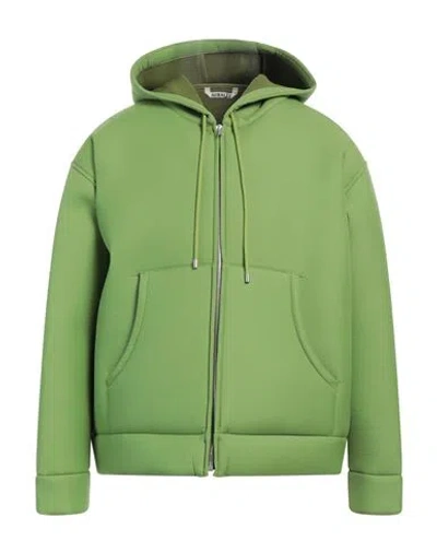 Auralee Man Jacket Light Green Size 4 Wool, Polyurethane