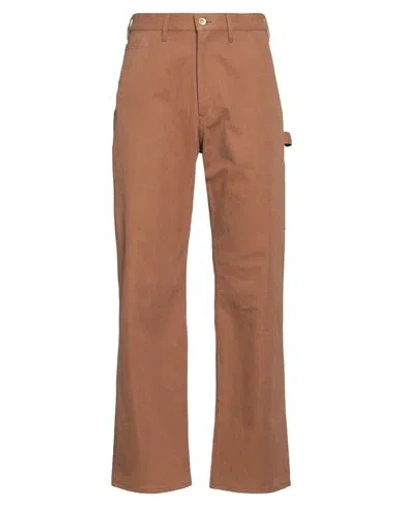 Auralee Man Pants Brown Size 5 Cotton