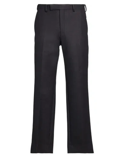 Auralee Man Pants Charcoal Size 3 Wool In Black