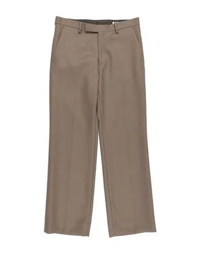 Auralee Man Pants Taupe Size 3 Wool In Multi