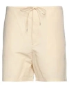 Auralee Man Shorts & Bermuda Shorts Beige Size 5 Linen, Cotton In Beige