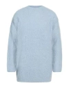 Auralee Man Sweater Sky Blue Size 1 Wool, Nylon In Blue
