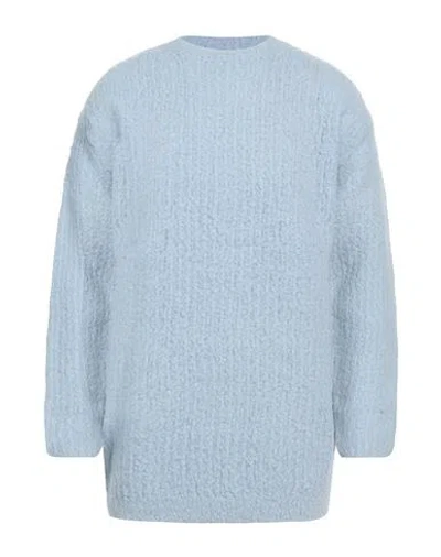 Auralee Man Sweater Sky Blue Size 1 Wool, Nylon