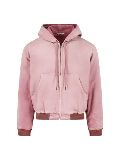 Auralee Men's 100% Cotton Jacket In Pink