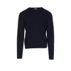 Auralee Men Cashmere Melange Sweater In Blue