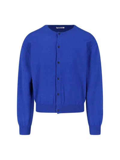 Auralee Men's Cashmere-cotton Sweatshirt Sweater In Blue