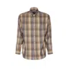 Auralee Long Sleeve Check Shirt With Button-down Collar In White