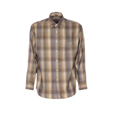 AURALEE AURALEE MEN CHECK SHIRT