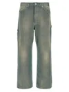 Auralee Utility Cargo Trousers Featuring Pockets In Gray