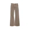 Auralee Men Pigment Dyed Corduroy Wide Pants In Green