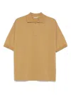 Auralee Polo Shirt Cotton Ribbed Cuffs