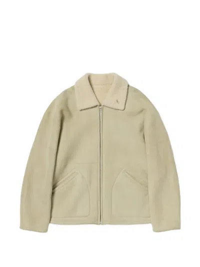 Auralee Merino Mouton Jacket In 中性色