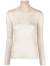 Auralee Mohair-blend Jumper In Neutrals