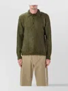 Auralee Brushed Mohair And Wool-blend Polo Sweater In Green