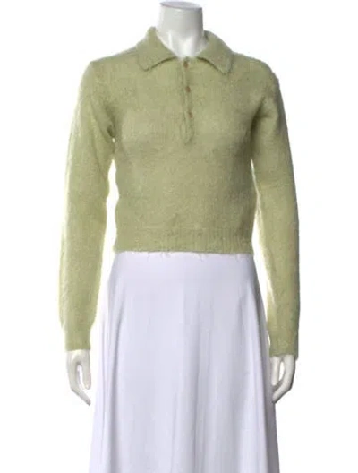 Pre-owned Auralee Mohair Sweater W/ Tags In Green