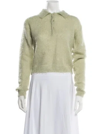 Pre-owned Auralee Mohair Sweater W/ Tags In Green