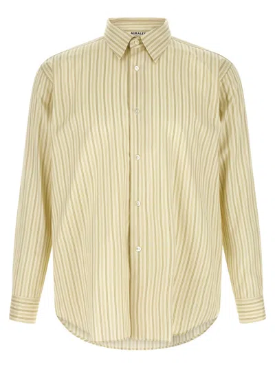 Auralee Multicolor Cotton And Silk Shirt In Neutral