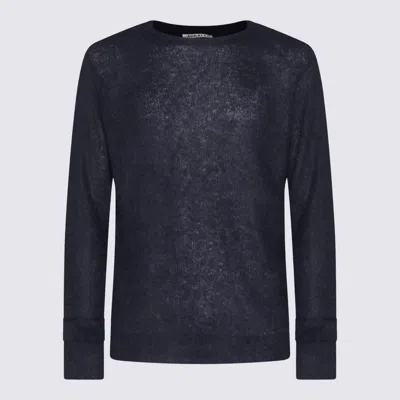 AURALEE NAVY BLUE KNITWEAR